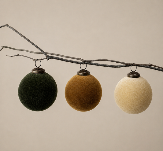 Velvet Ball Ornament 4"