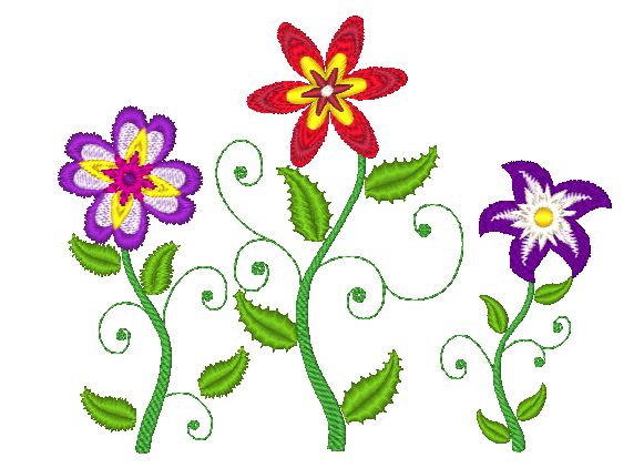 Vintage Flowers [5x7] 11499 Machine Embroidery Designs