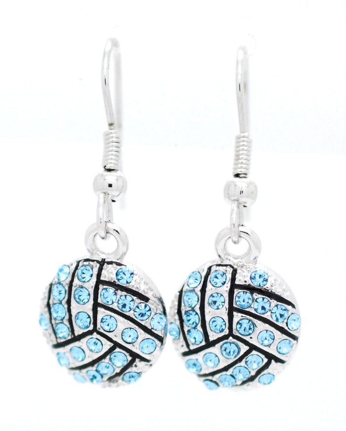 Volleyball Crystal Earrings - DANGLE