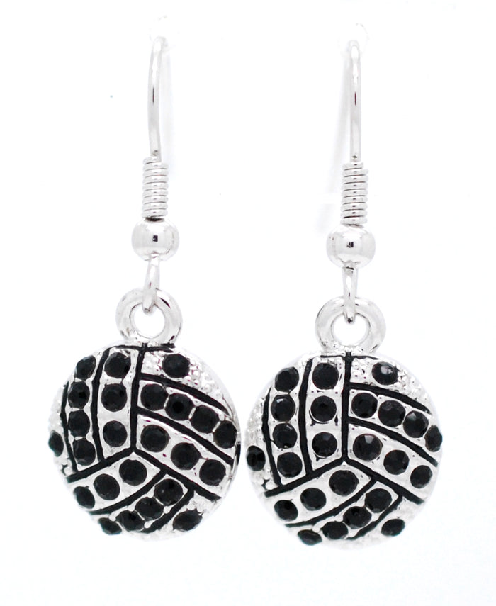 Volleyball Crystal Earrings - DANGLE