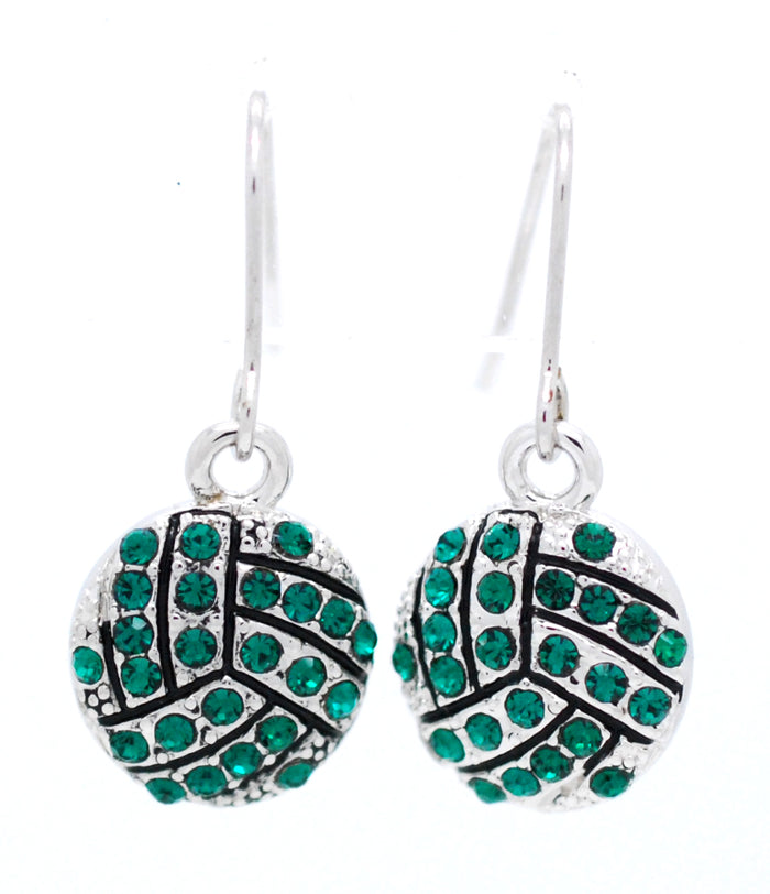 Volleyball Crystal Earrings - DANGLE