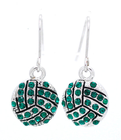 Volleyball Crystal Earrings - DANGLE