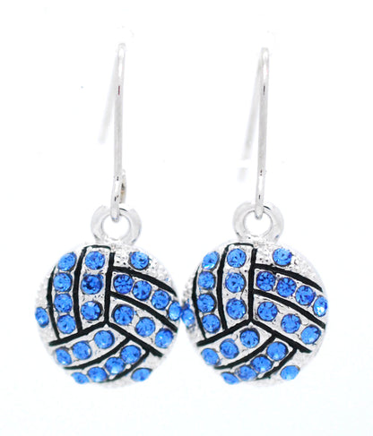 Volleyball Crystal Earrings - DANGLE