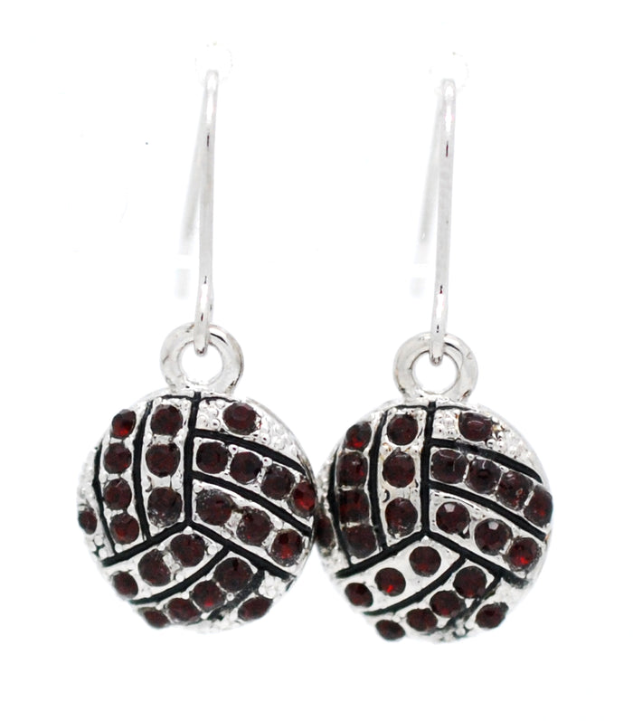 Volleyball Crystal Earrings - DANGLE