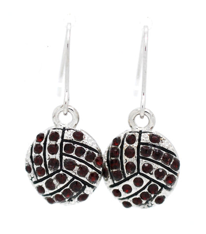 Volleyball Crystal Earrings - DANGLE