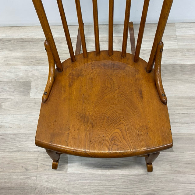 Windsor Brown Solid Wood Rocker
