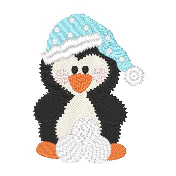 Winter Frolic Penguins [4x4] #  10851