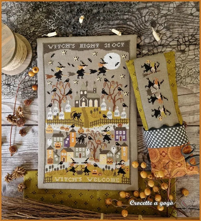 Witchs Welcome Cross Stitch Pattern by Crocette A Gogo
