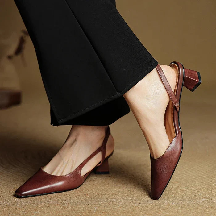Zara Genuine Leather Heels