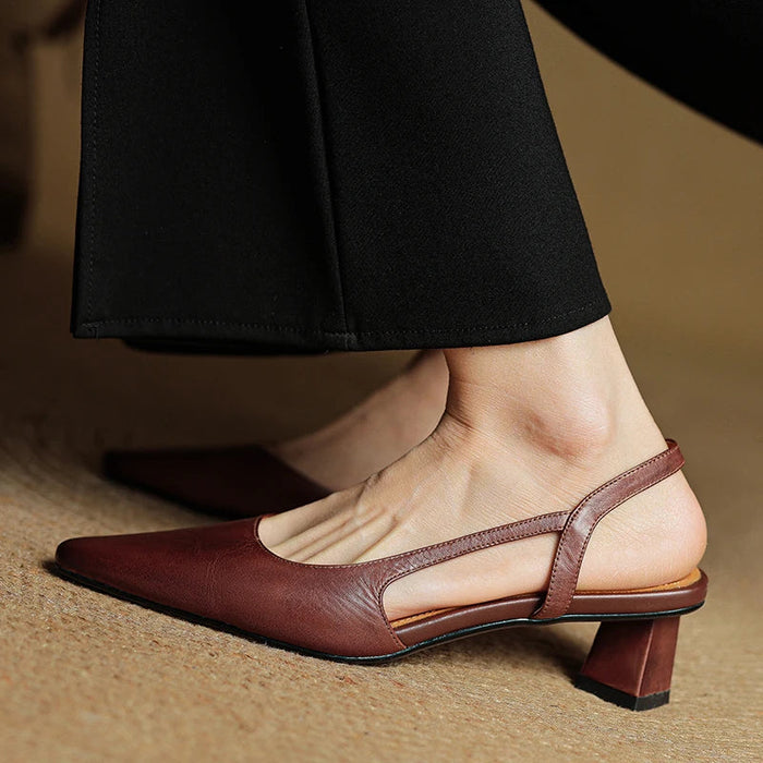 Zara Genuine Leather Heels