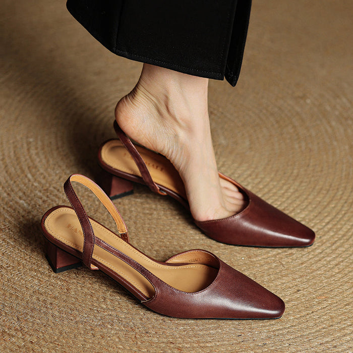 Zara Genuine Leather Heels