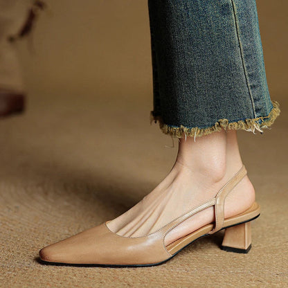 Zara Genuine Leather Heels