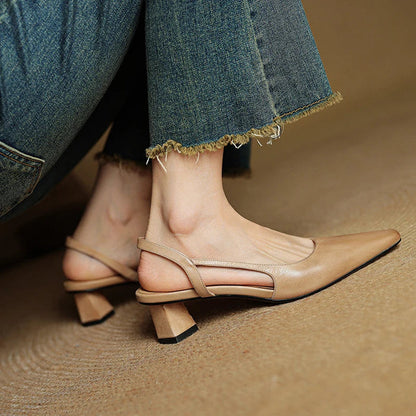 Zara Genuine Leather Heels