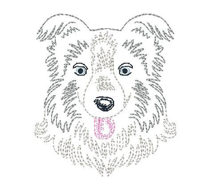 Zig Zag Dogs 2 [4x4] 11404 Machine Embroidery Designs