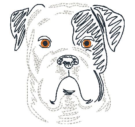 Zig Zag Dogs 2 [4x4] 11404 Machine Embroidery Designs