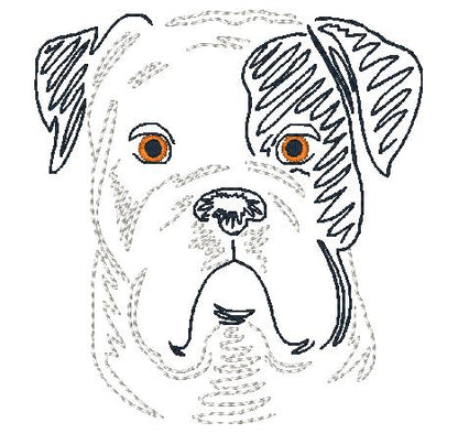Zig Zag Dogs 2 [4x4] 11404 Machine Embroidery Designs