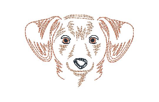 Zig Zag Dogs 2 [4x4] 11404 Machine Embroidery Designs