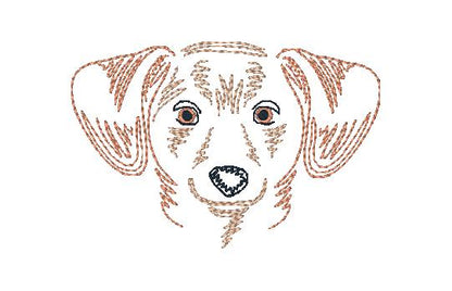 Zig Zag Dogs 2 [4x4] 11404 Machine Embroidery Designs