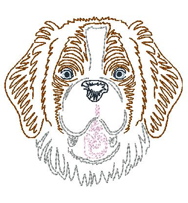Zig Zag Dogs 2 [4x4] 11404 Machine Embroidery Designs