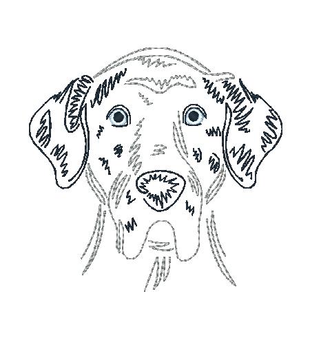 Zig Zag Dogs 2 [4x4] 11404 Machine Embroidery Designs