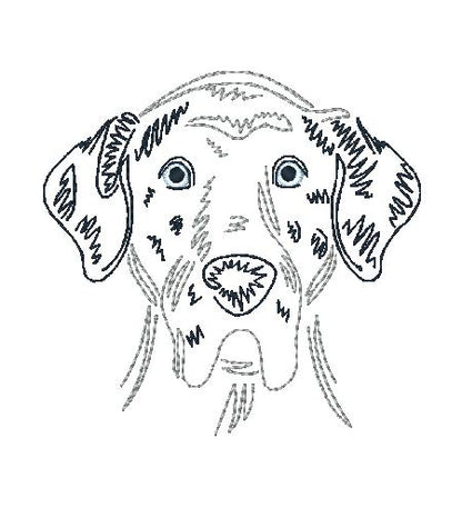 Zig Zag Dogs 2 [4x4] 11404 Machine Embroidery Designs