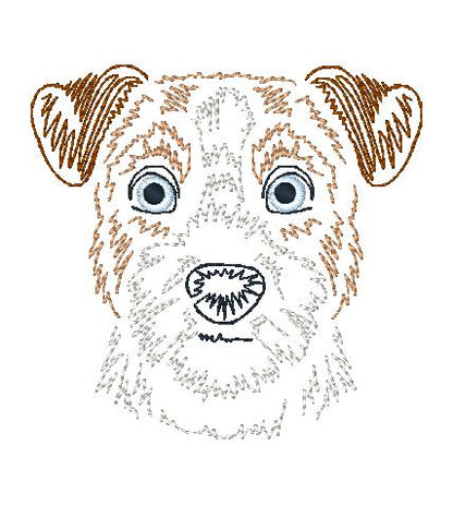 Zig Zag Dogs 2 [4x4] 11404 Machine Embroidery Designs